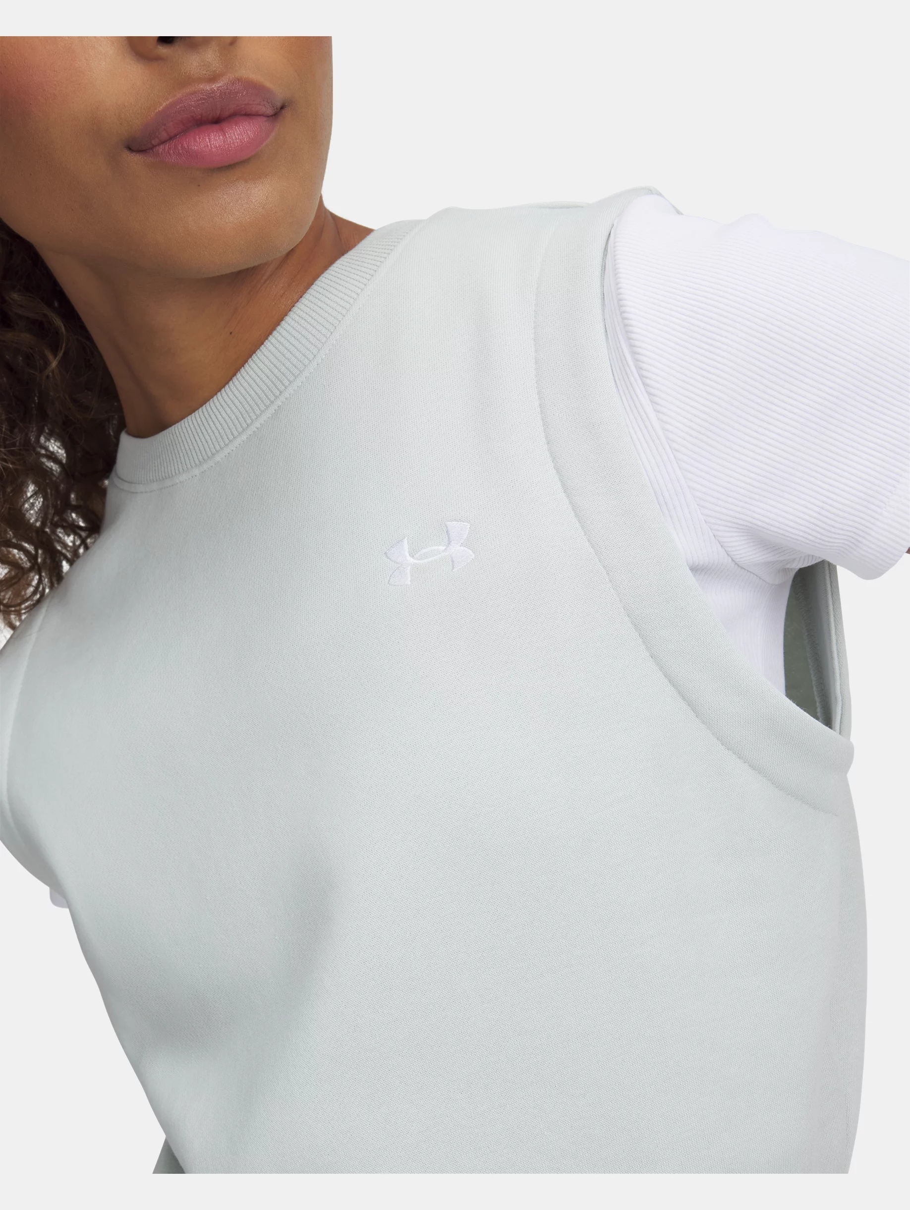 Women's UA Rival Fleece Sleeveless - 3