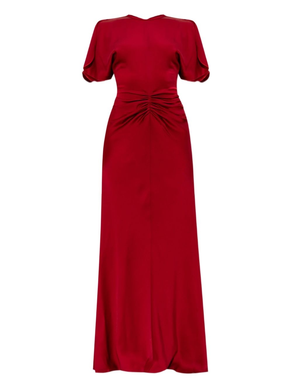draped-detail maxi dress - 1