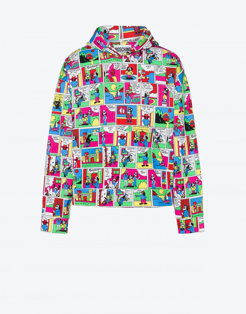 MOSCHINO COMICS HOODED SWEATSHIRT 1