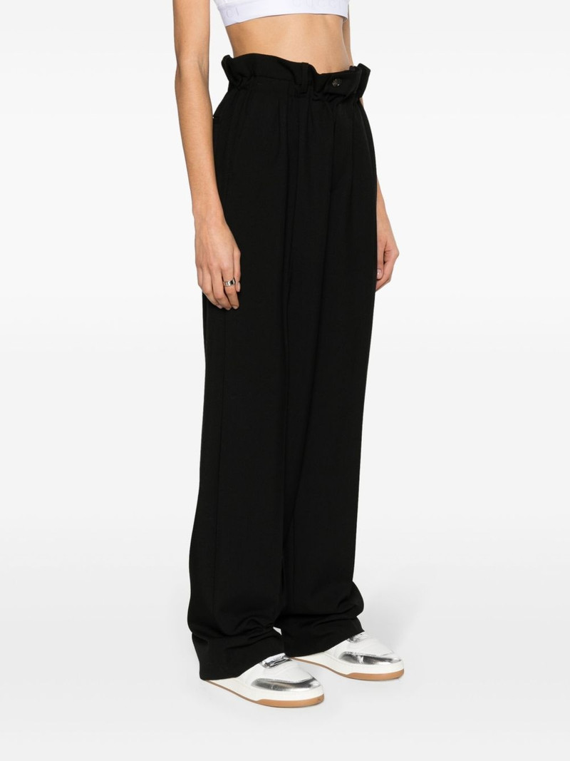 paperbag-waist straight-leg wool trousers 3