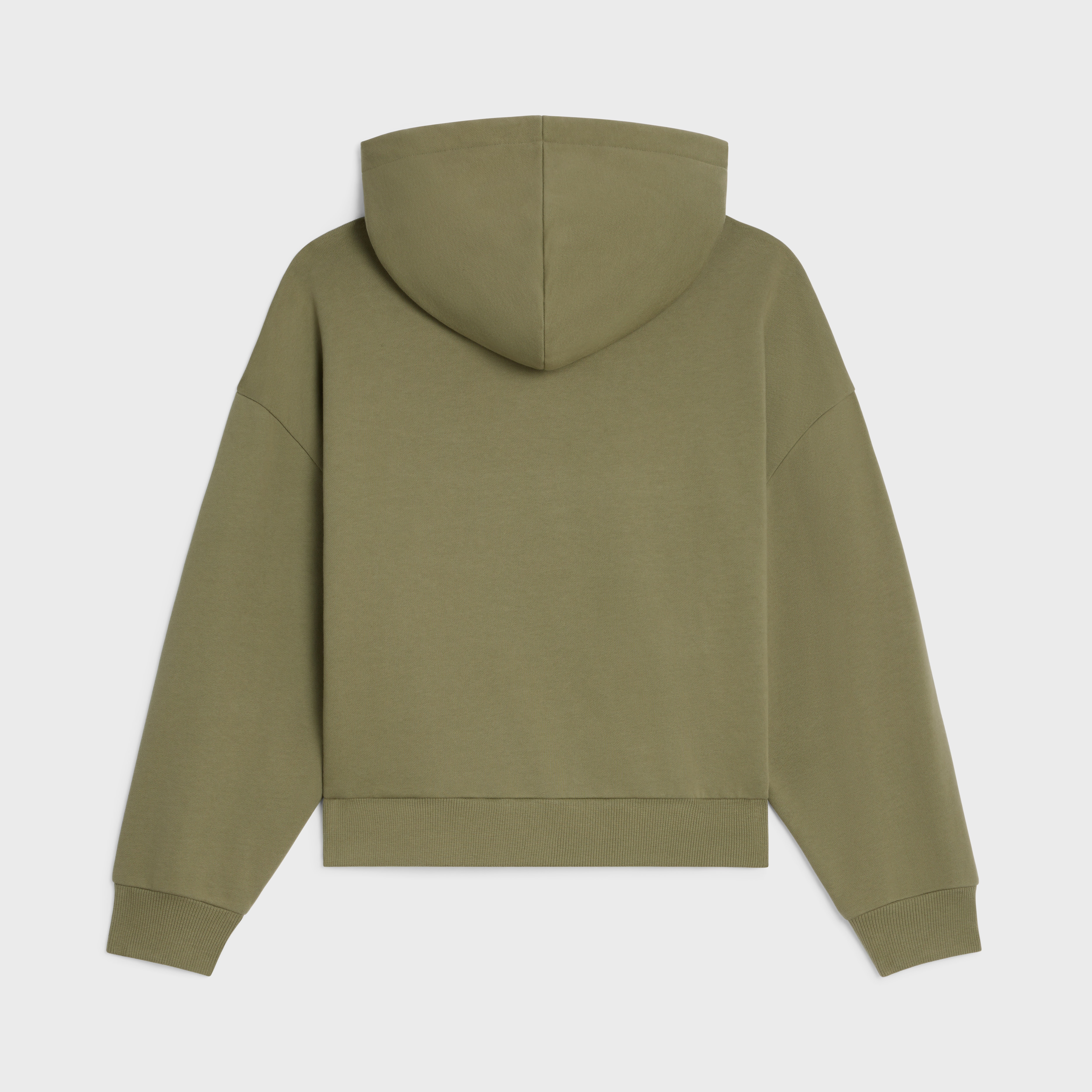 celine paris loose hoodie in cotton fleece - 2