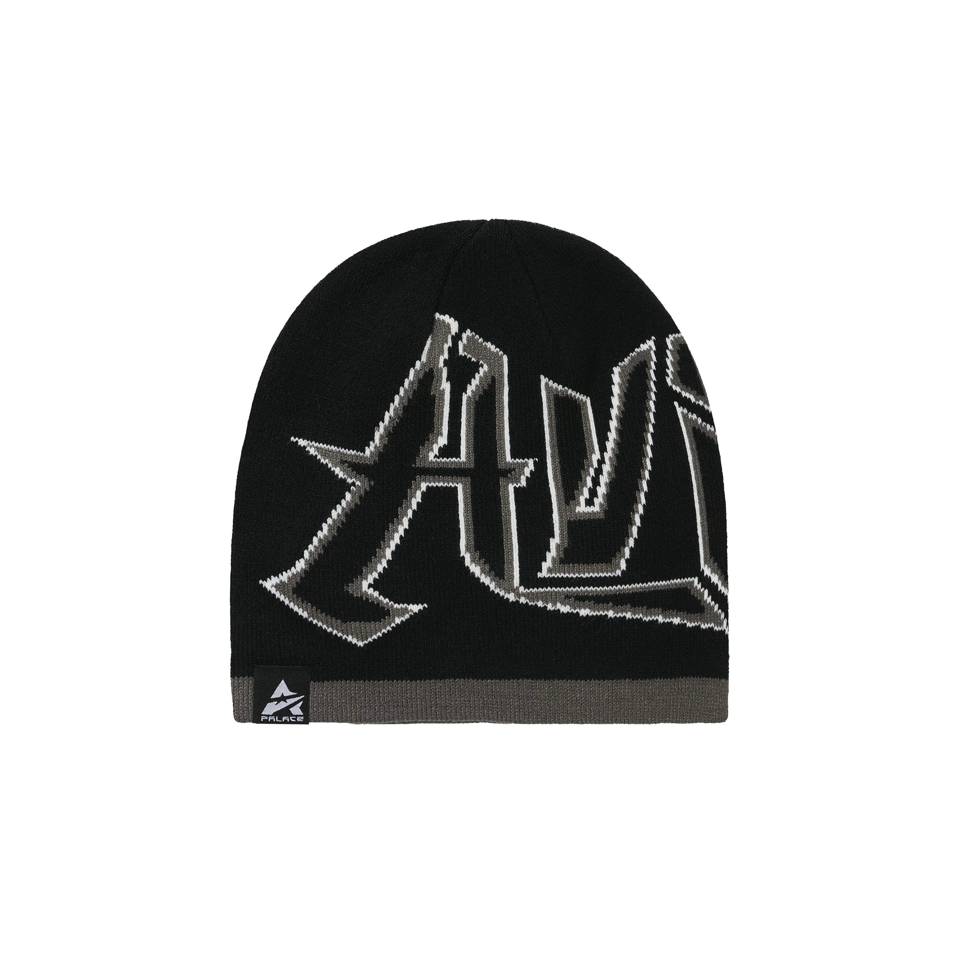 PALACE AVIREX NEIN CUFF BEANIE BLACK - 1
