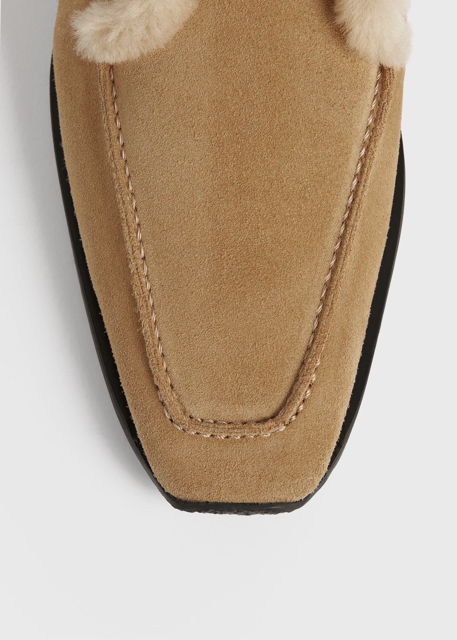 【送料&関税込】TotAme Shearling-edge Winter Boots Totême Shearling-edge winter boots caramel/ecru | REVERSIBLE