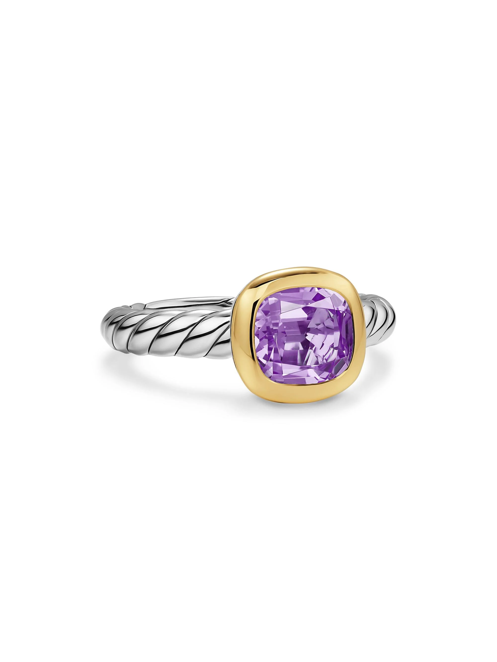 Women's DY Mercer Color Stone Ring in Sterling Silver - Amethyst - 1