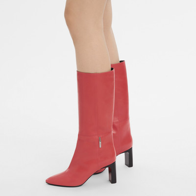Longchamp Roseau Heel boots Red Kiss - Leather outlook