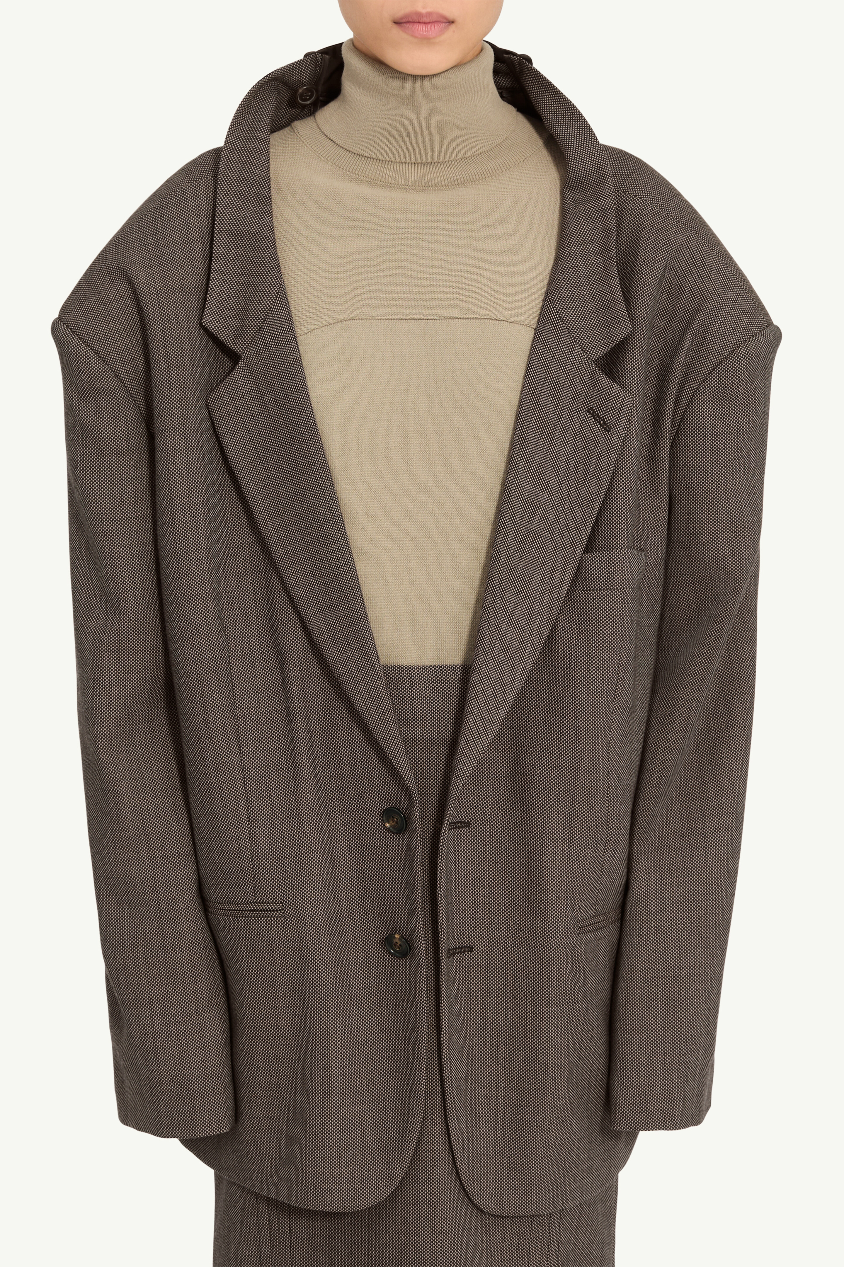 Overized wool blazer - 5