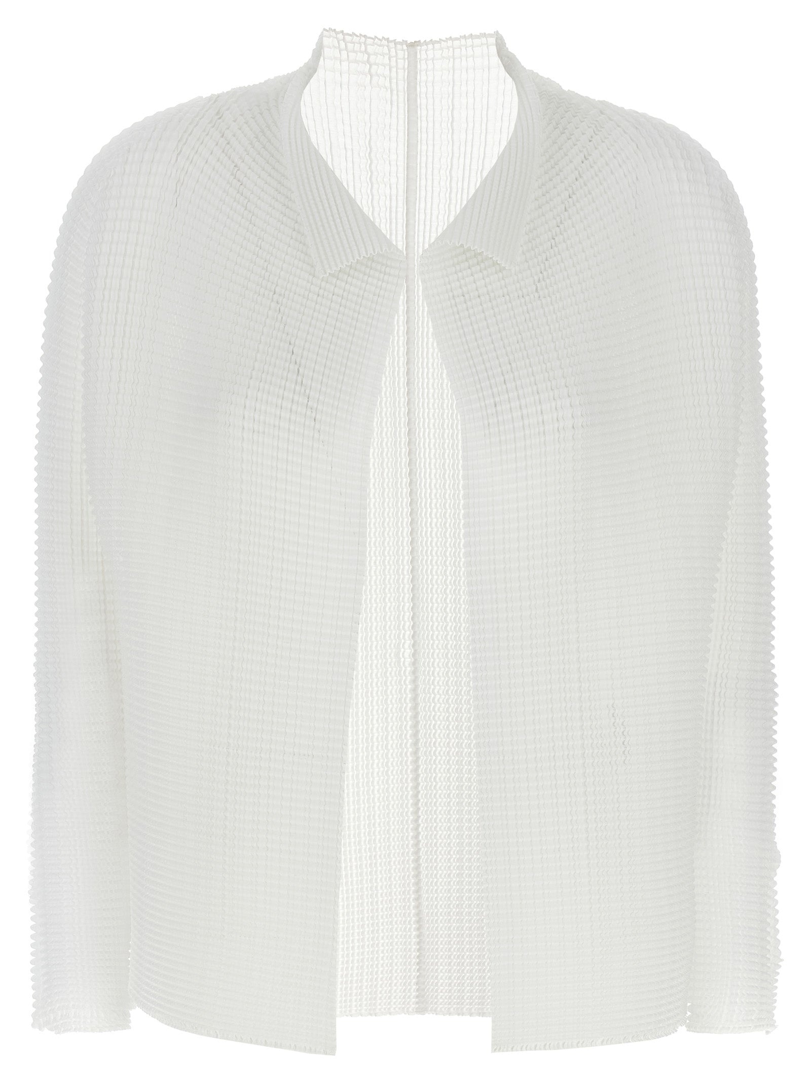 Issey Miyake Women 'Wooly Pleats-56' Cardigan - 1