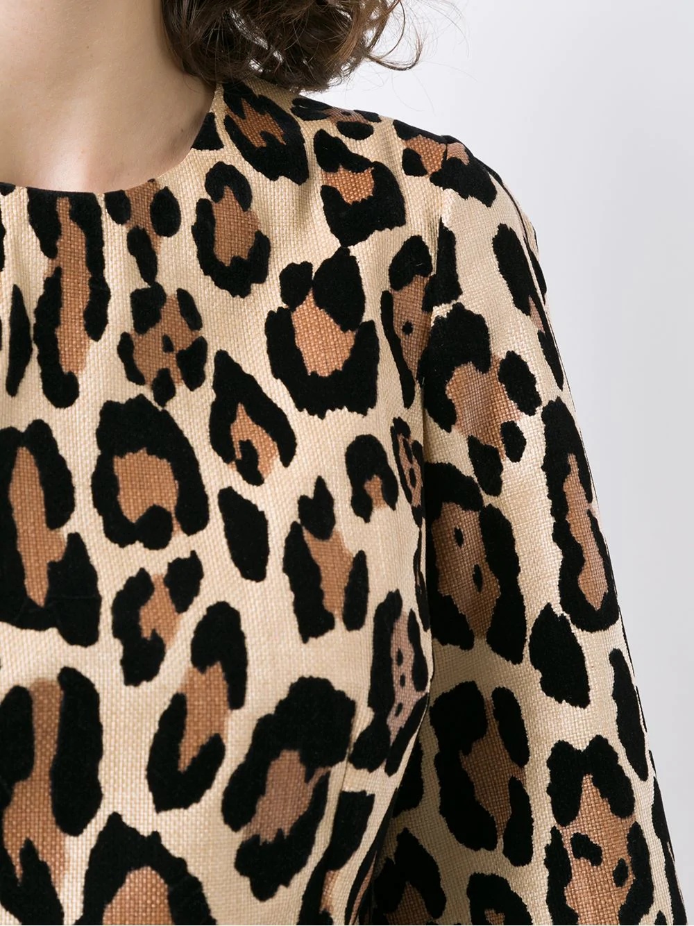 leopard-print mini dress - 5