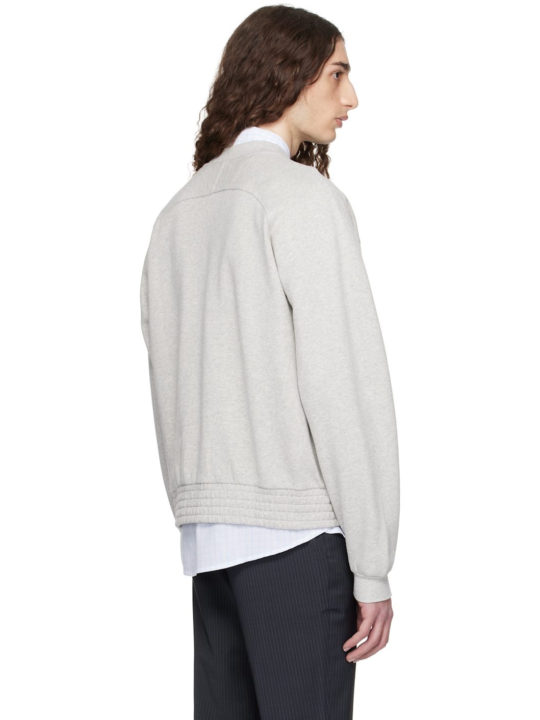 Gray Nila Raglan Sleeve Jacket - 3