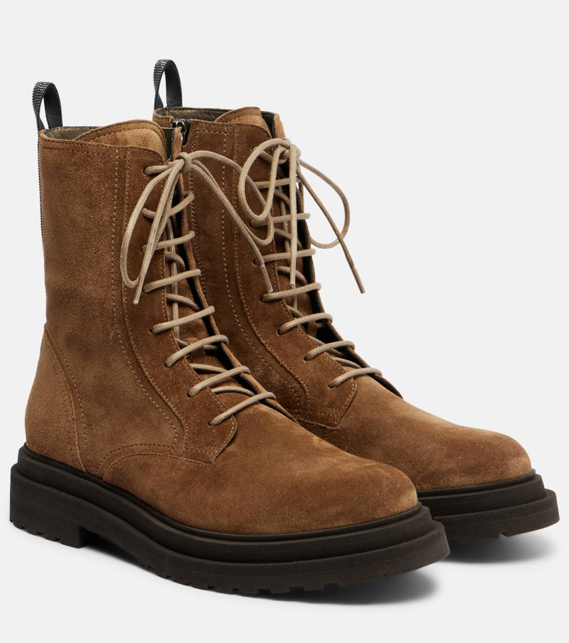 Suede combat boots 1