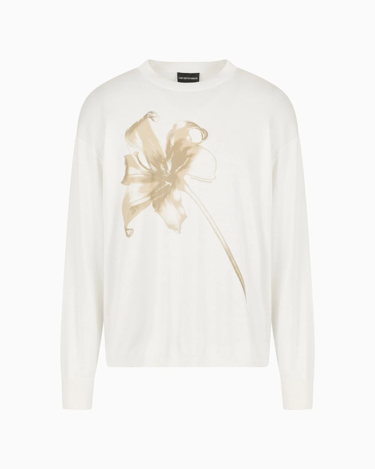 ASV WOOL-LYOCELL BLEND JUMPER WITH FLOWER PRINT - 1