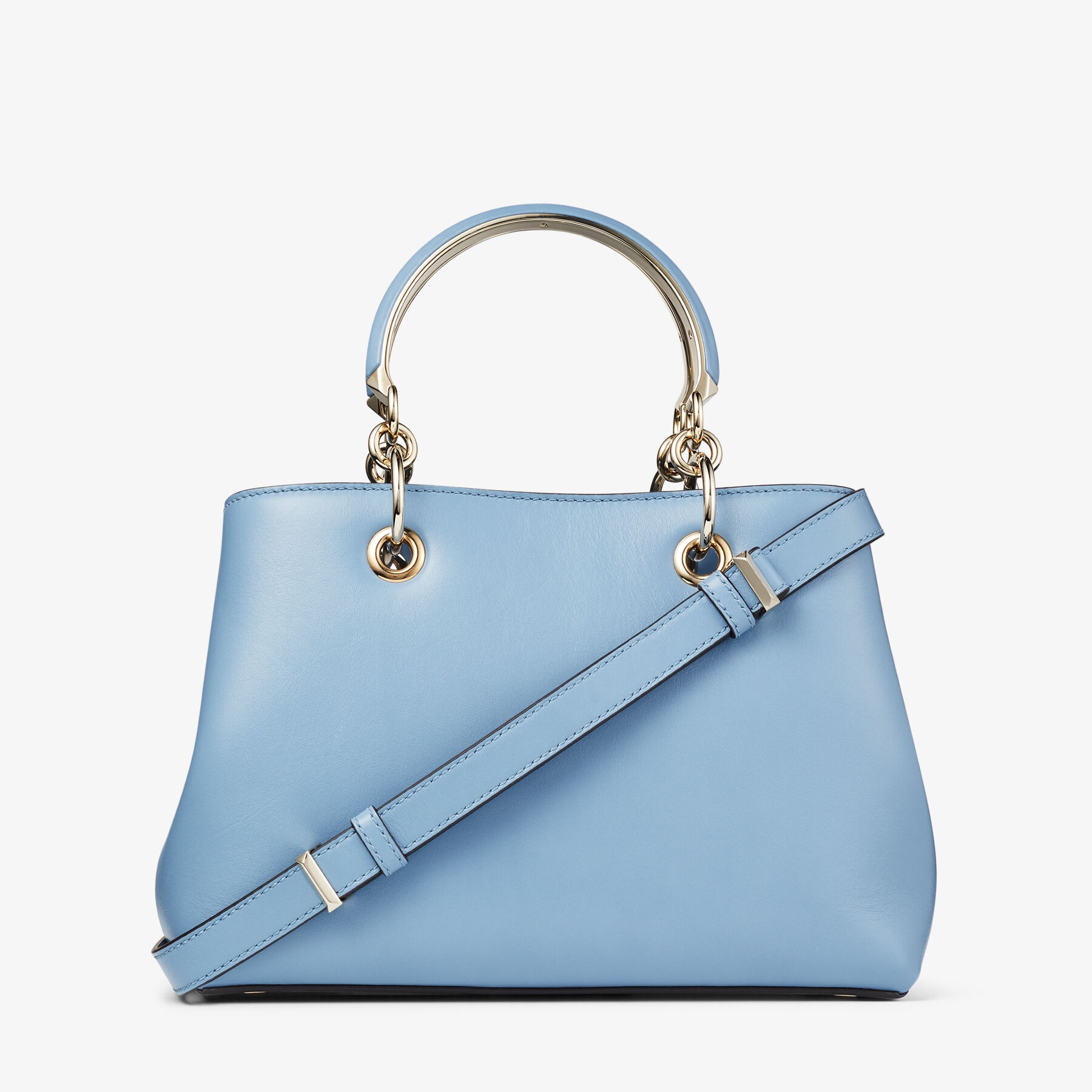 Bon Bon Tote S
Smoky Blue Soft Shiny Calf Leather Tote Bag - 7