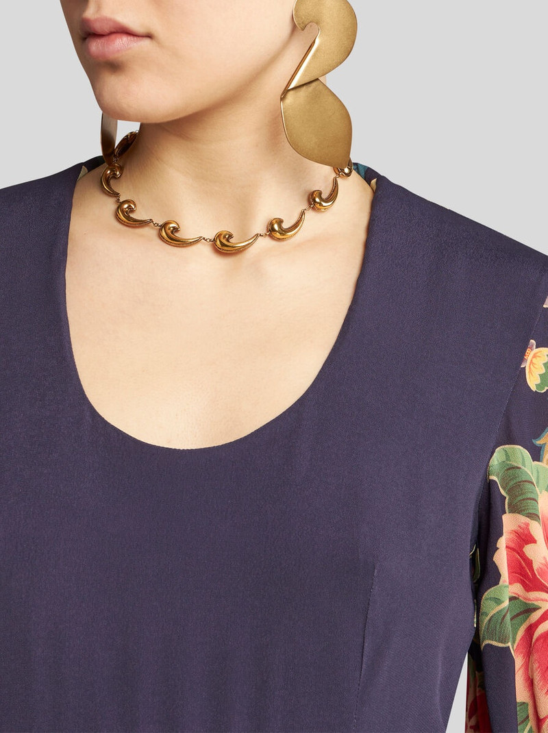 Etro CREPE DE CHINE DRESS WITH PRINT outlook