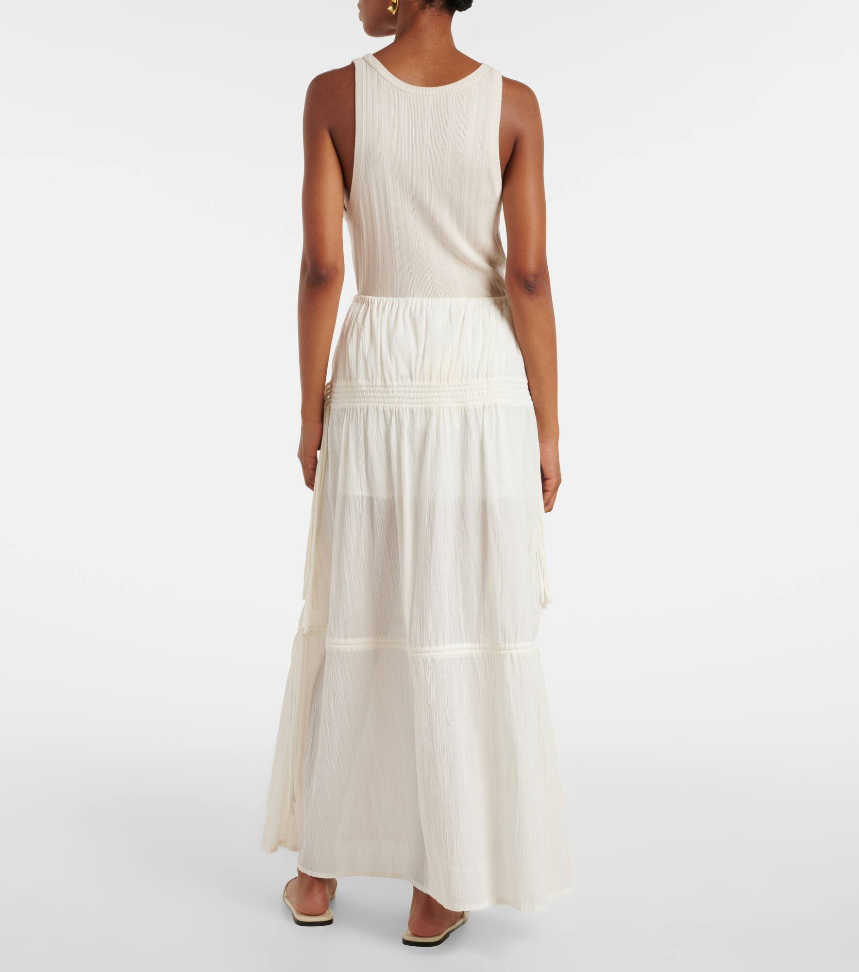 Cotton maxi skirt - 3