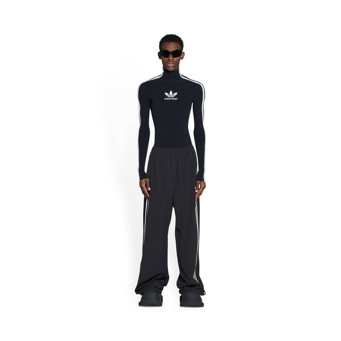 Men's Balenciaga / Adidas Tracksuit Pants in Black - 2