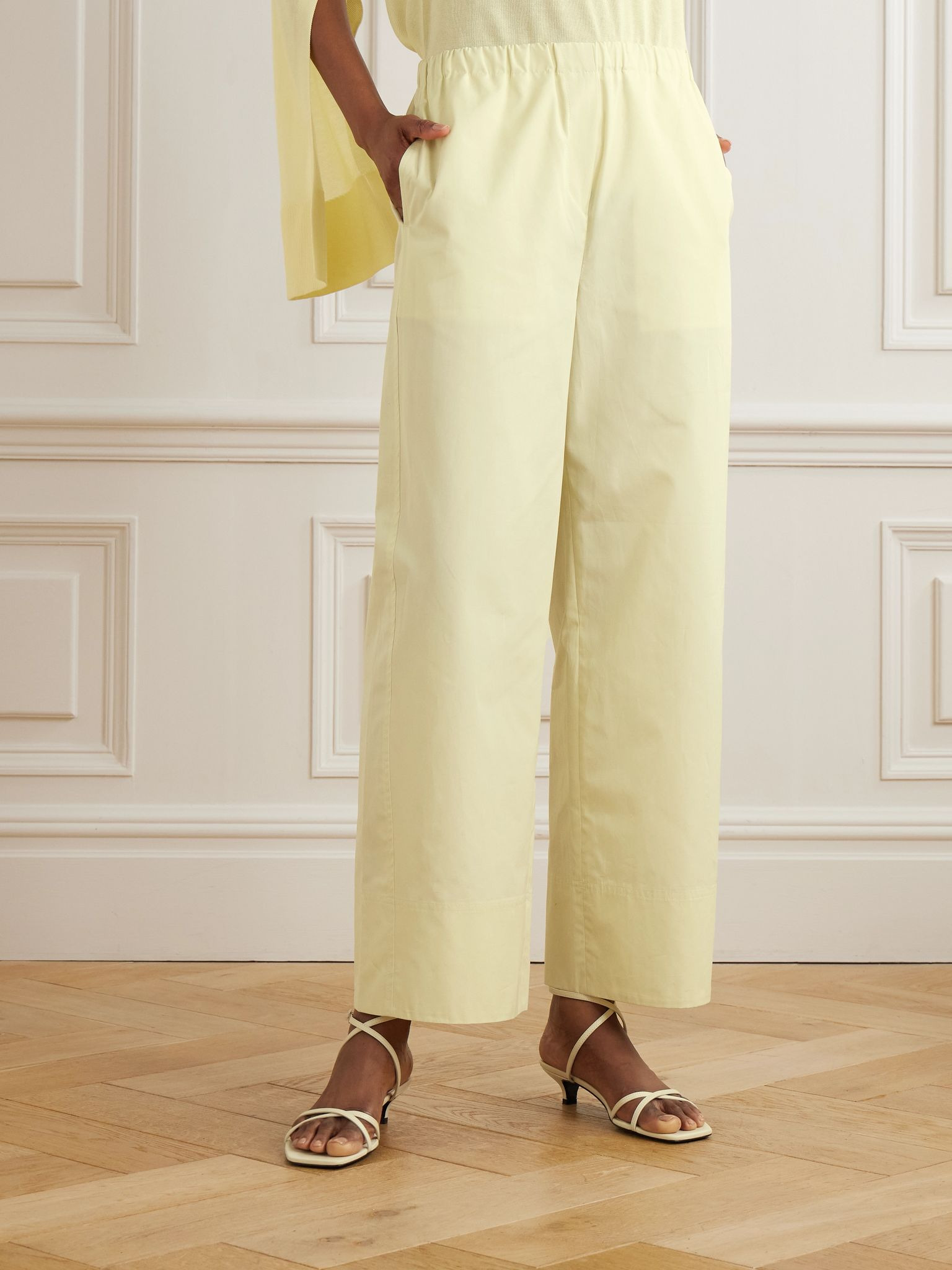 Twisted Seam Boxer organic cotton pants Pastel yellow - 3