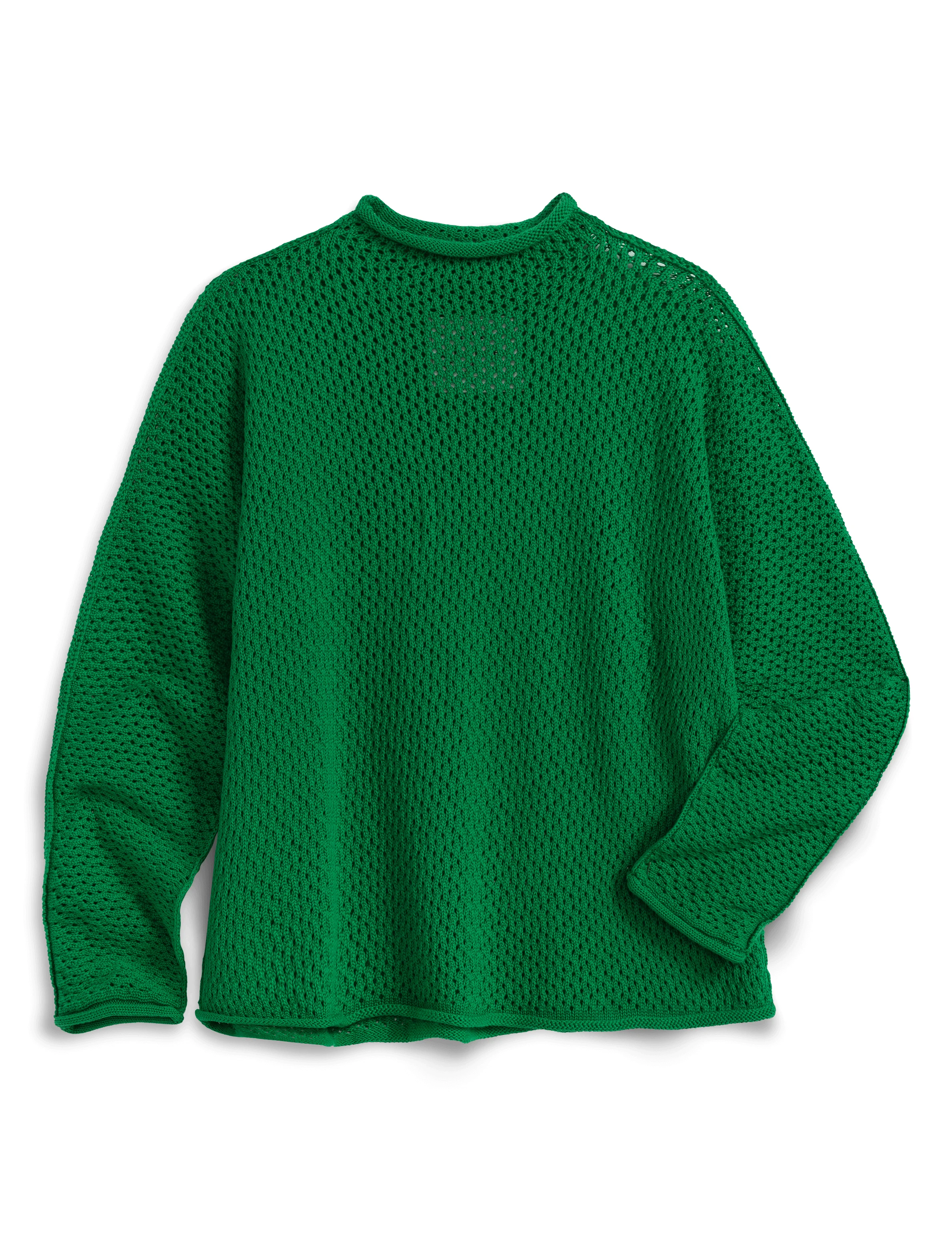 Rolled Funnel Neck Sweater - 1