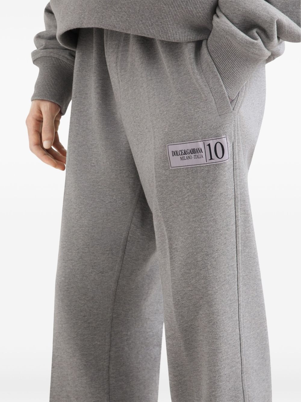 logo-patch track pants - 4