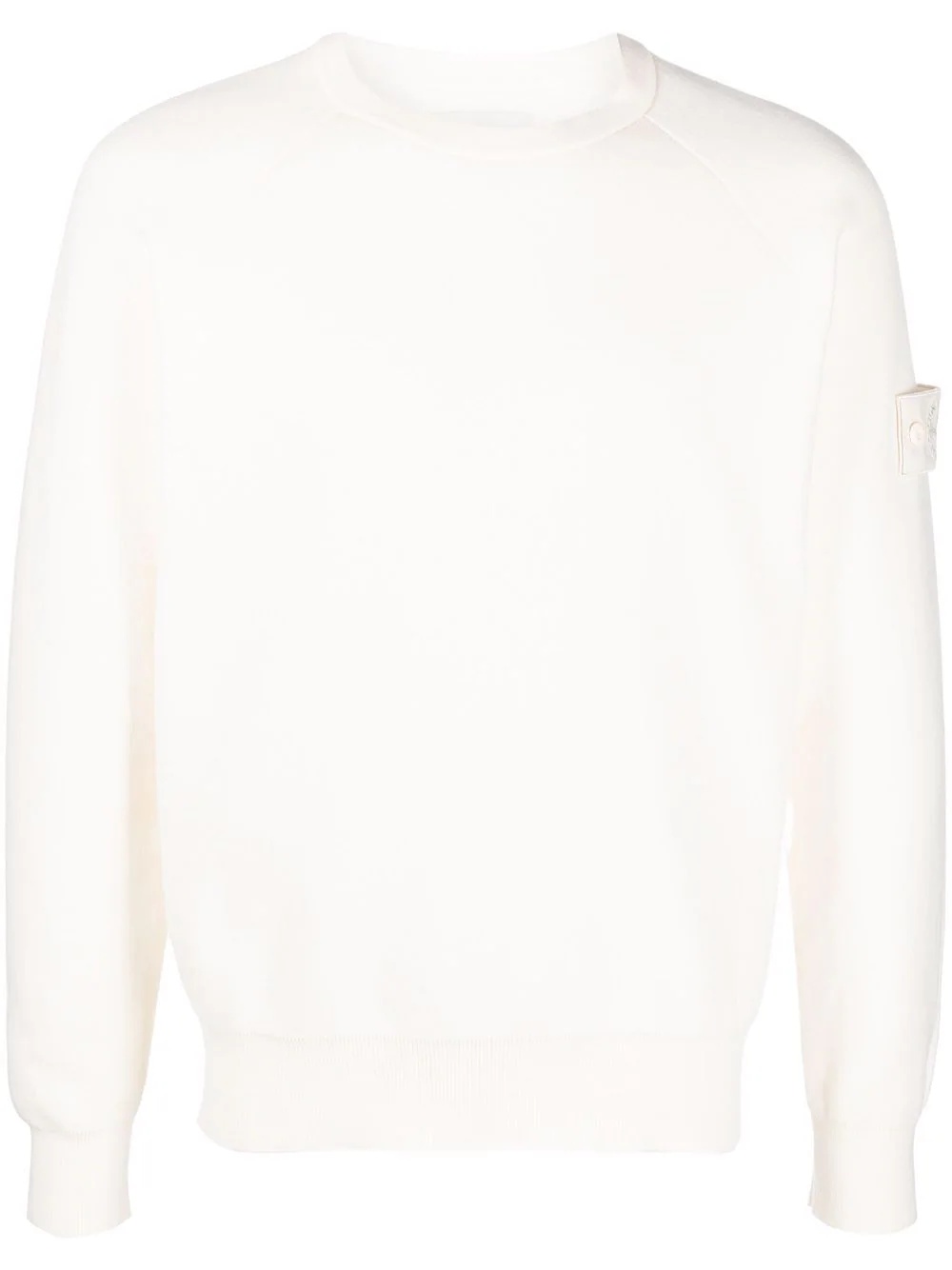 Compass-patch crew-neck jumper - 1