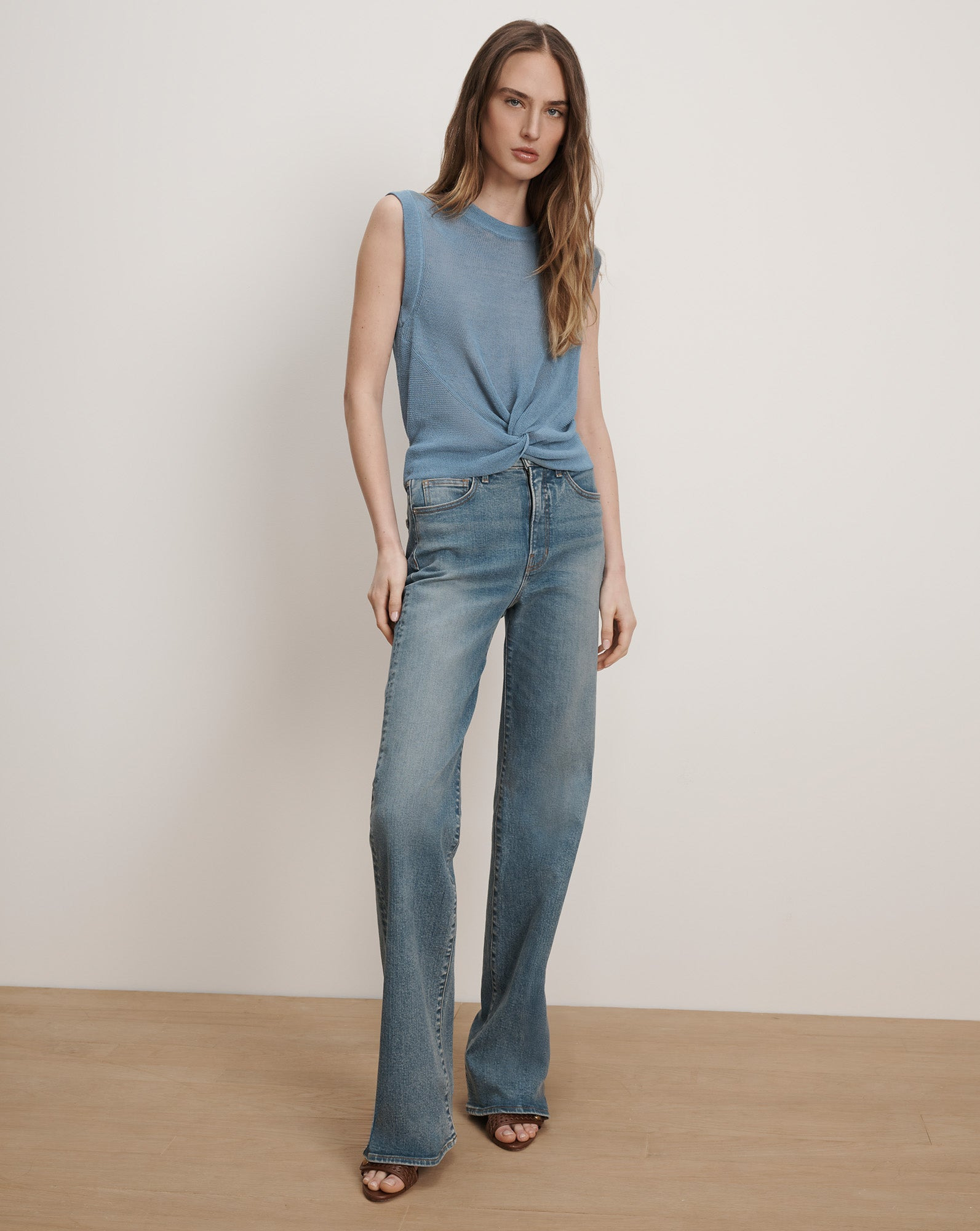 KELLEN TWIST-FRONT SWEATER - 3