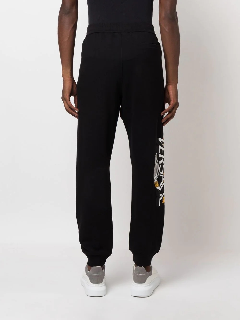 logo-print cotton track pants - 4