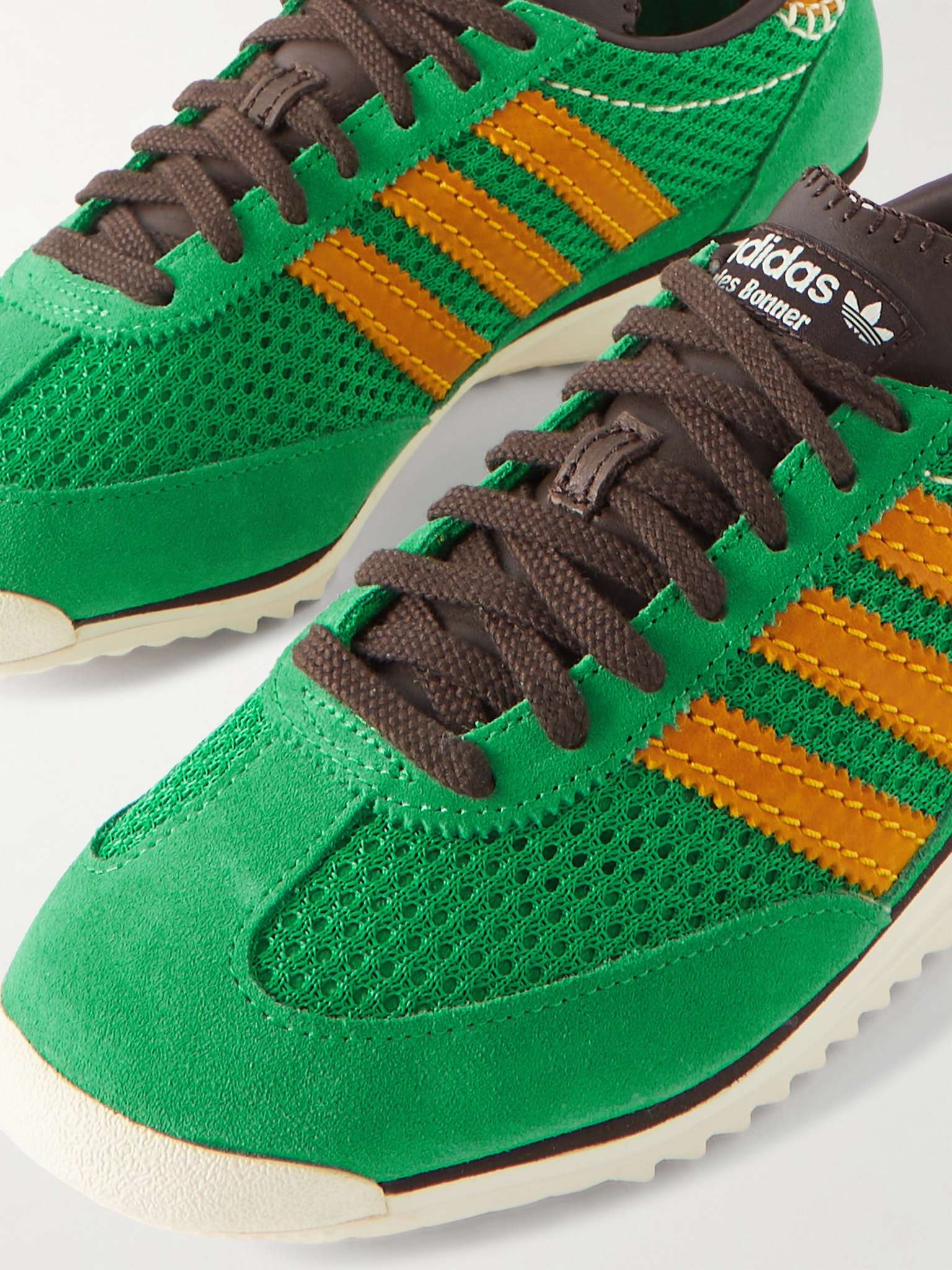 + Wales Bonner SL72 Suede and Mesh Sneakers - 6