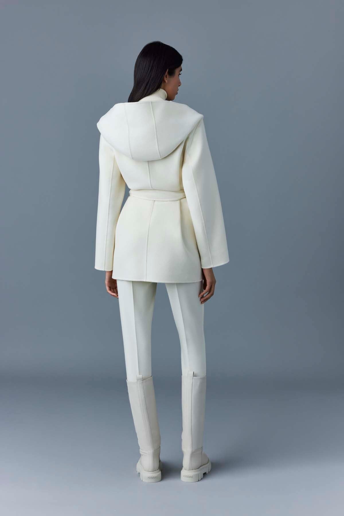 AZRA Double-face wool wrap coat - 4