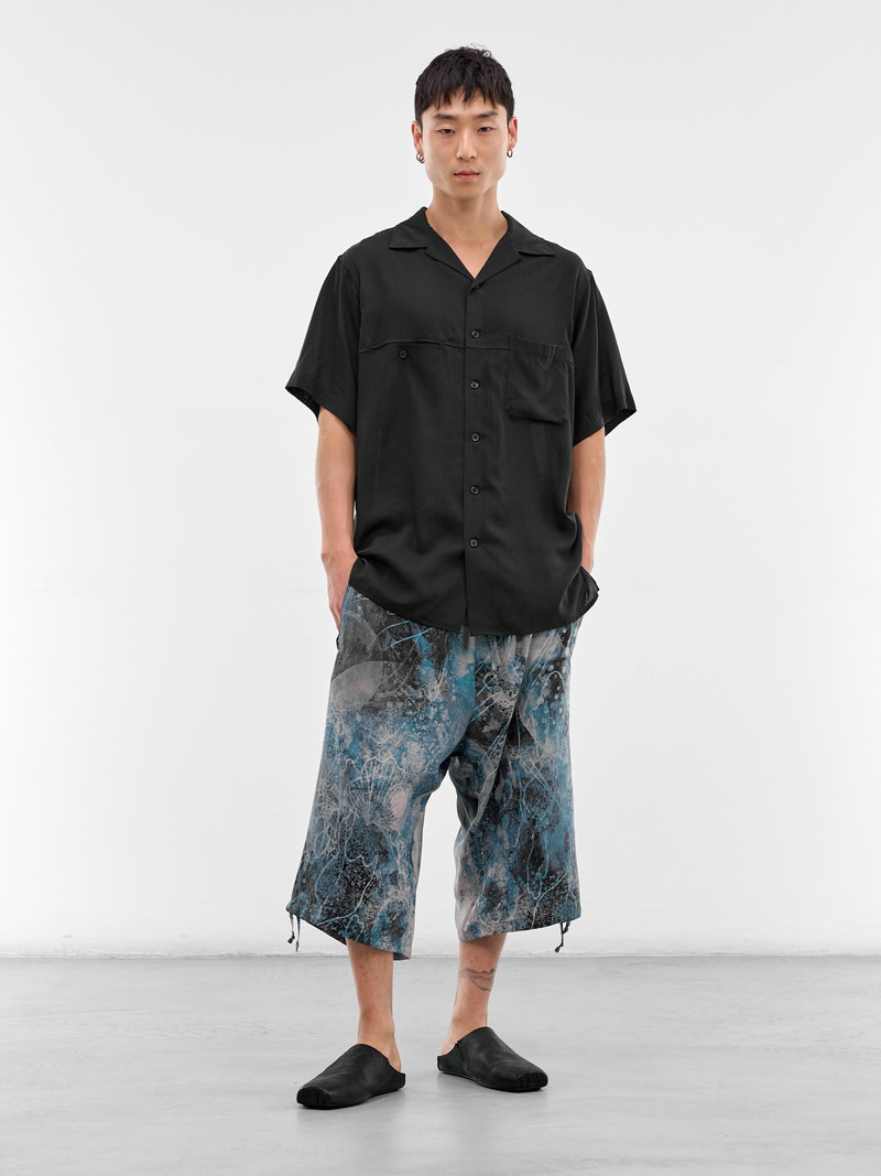Yohji Yamamoto Black Relaxed Hawaiian Shirt outlook