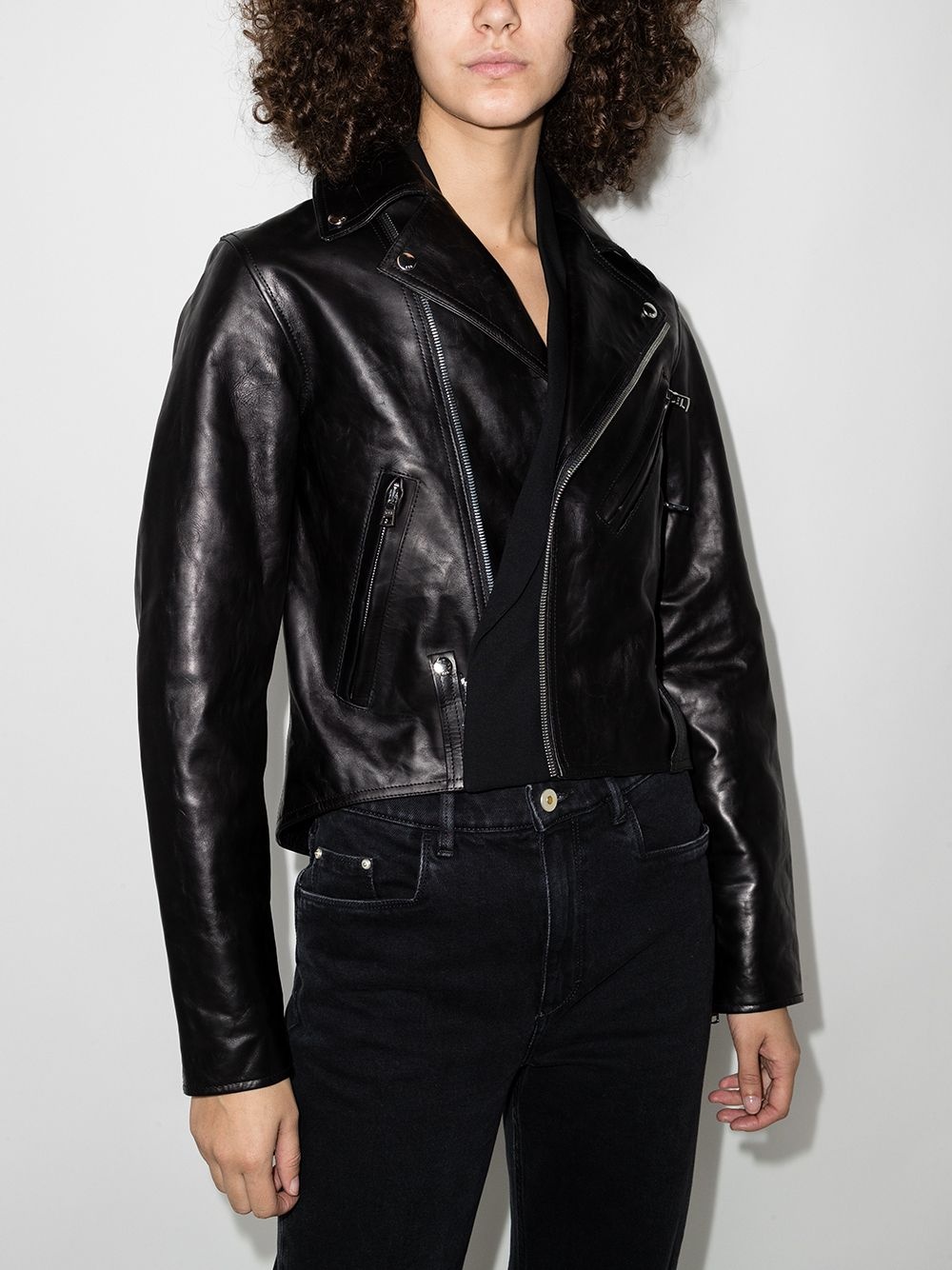 Saige leather biker jacket - 2