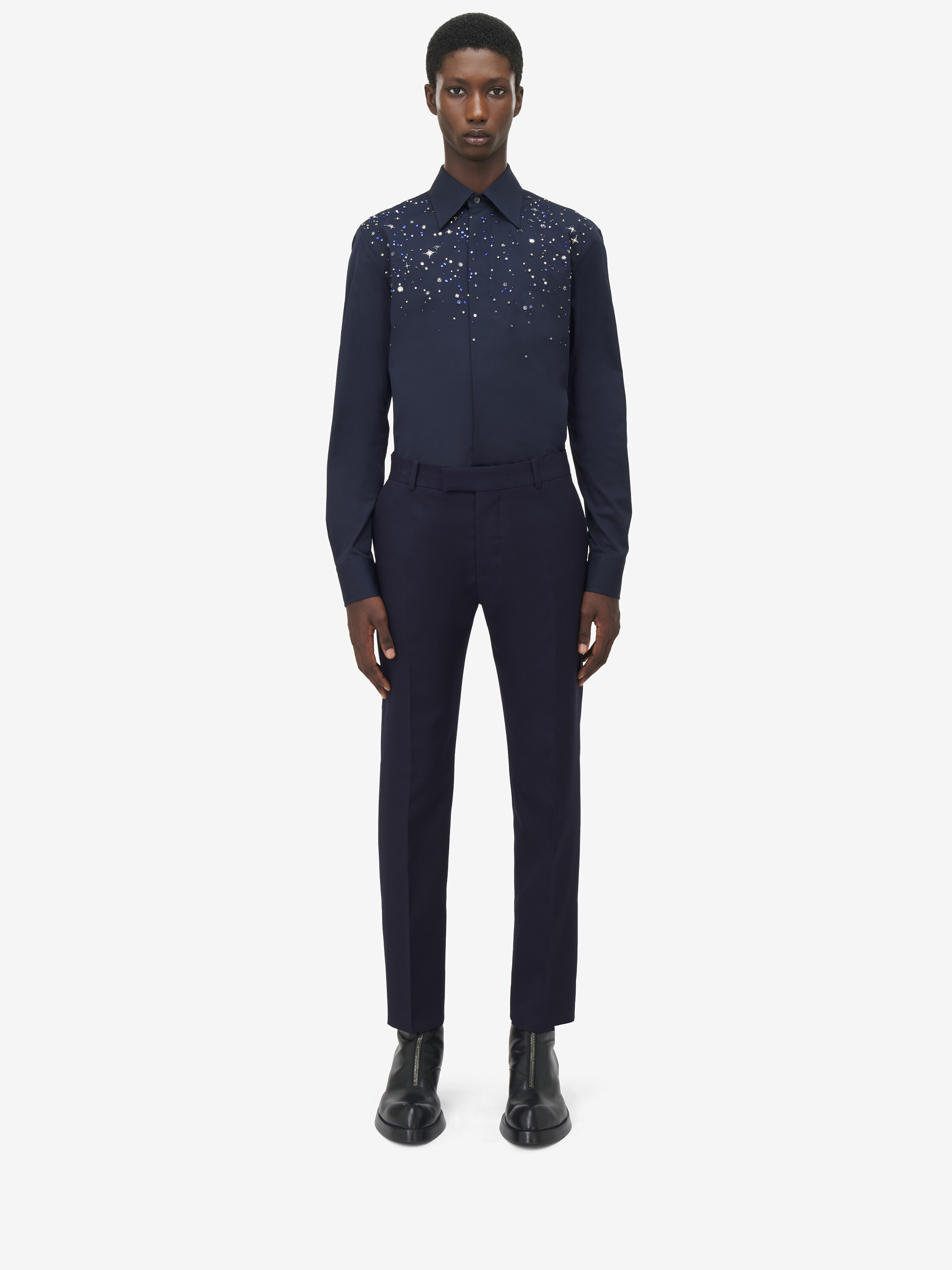 Constellation Embroidery Shirt - 3