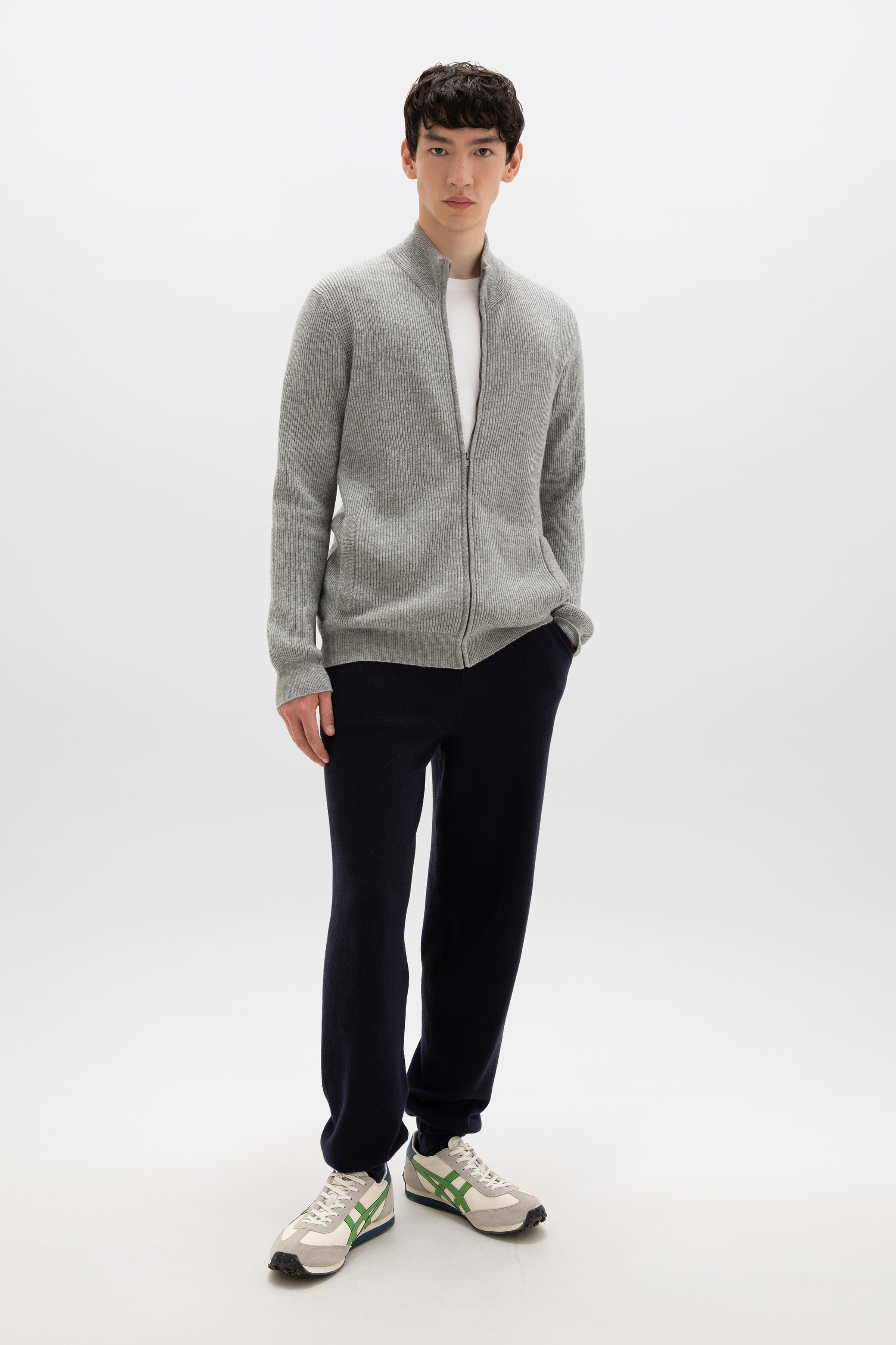 Ribbed Cashmere Cardigan - 8