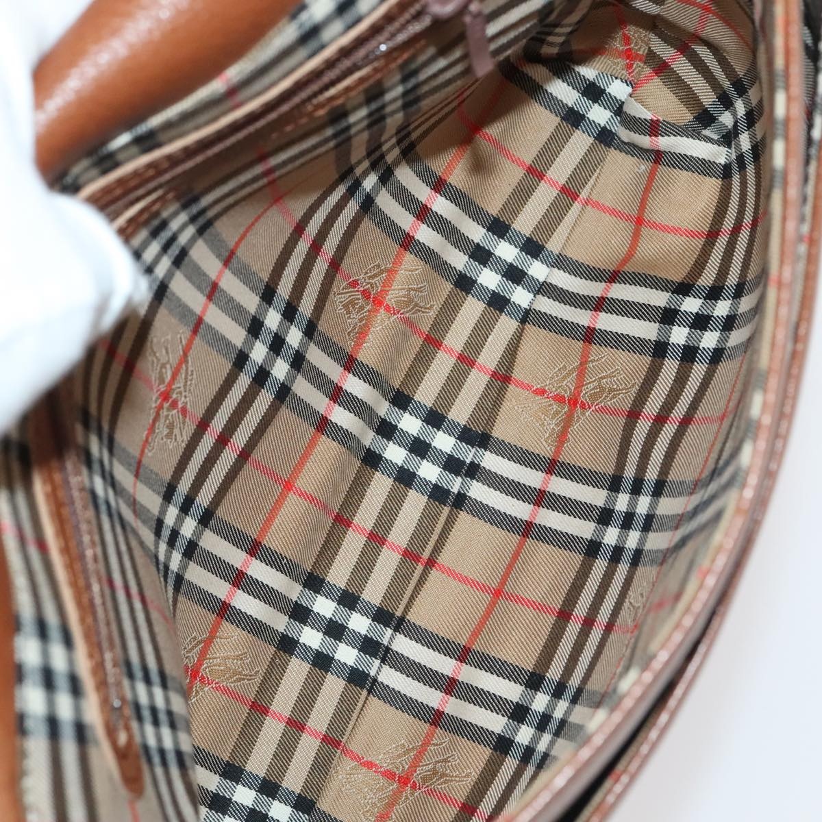 Burberry Shoulder Bag Leather Gold Brown - 11