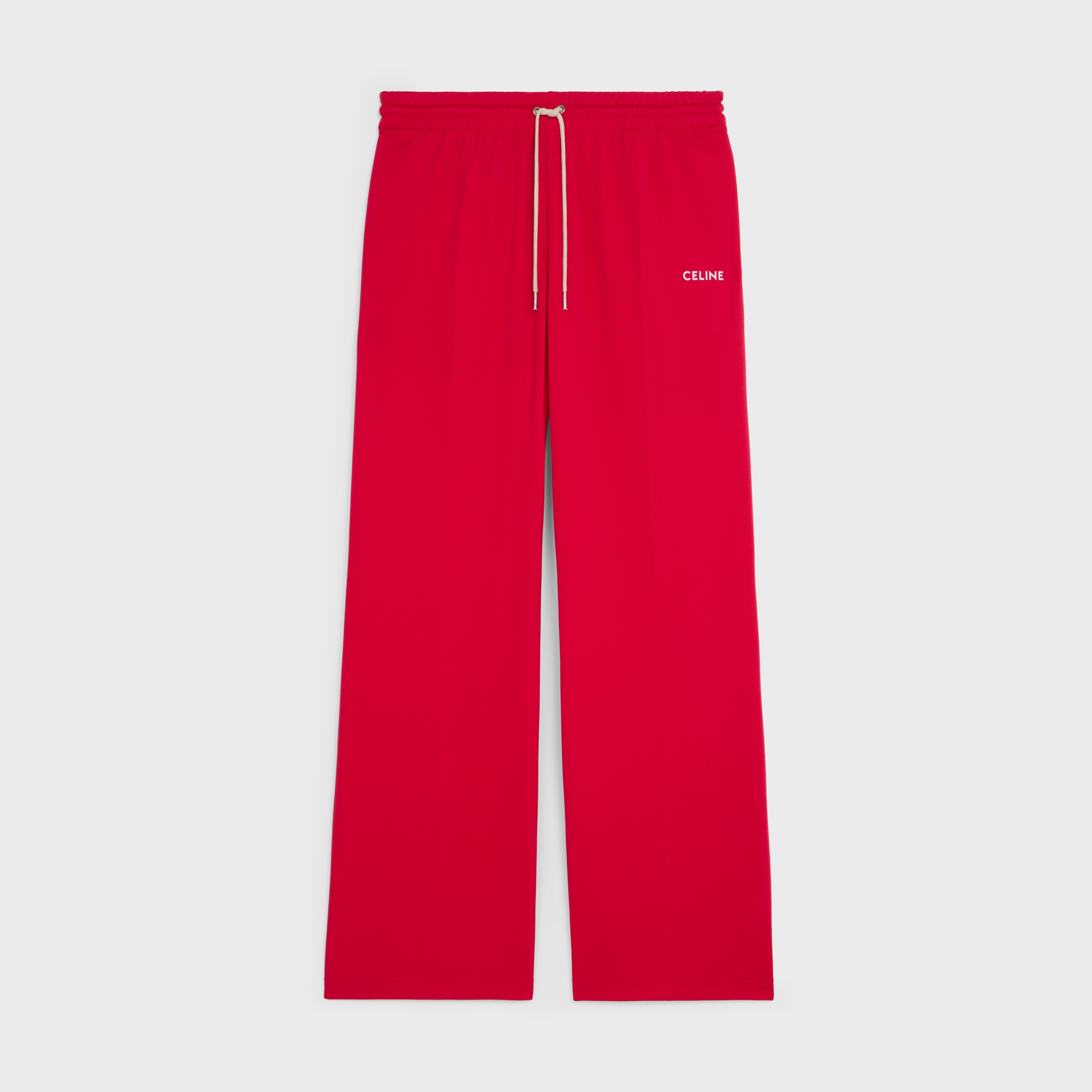 FLARED CELINE JOGGING PANTS IN DOUBLE FACE JERSEY - 1