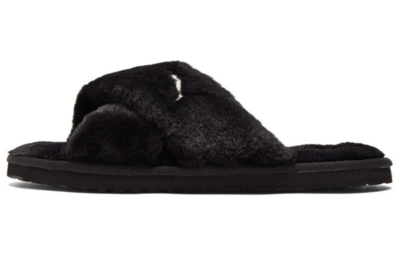PUMA (WMNS) PUMA Fluff X Strap Slide 'Black' 384936-01 outlook