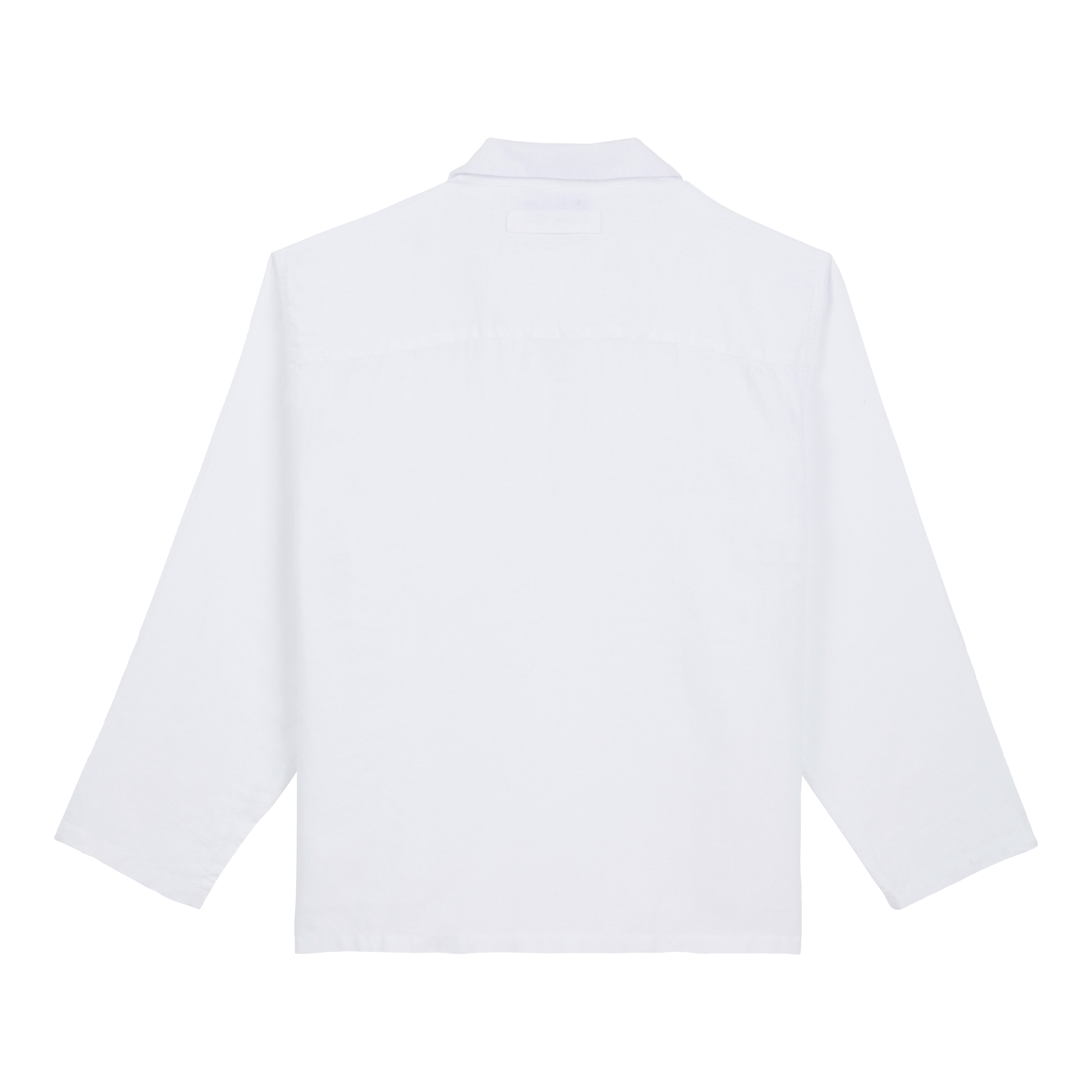 Men Linen Vareuse Shirt Solid - 2