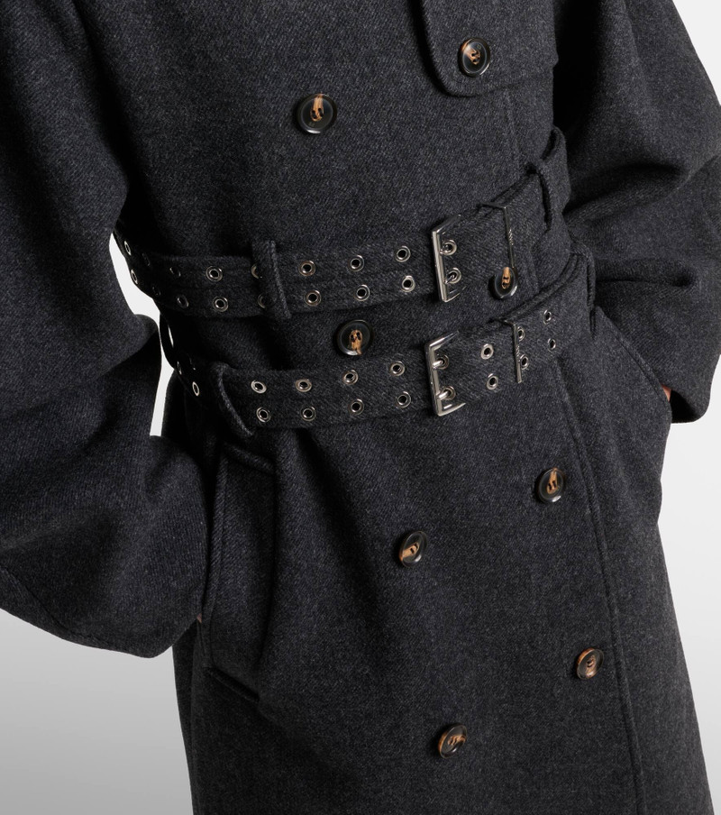 Belted wool and cashmere-blend coat 5