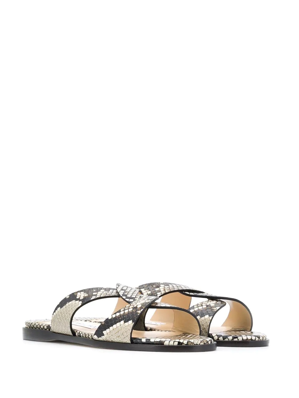 Atia snake-effect flat sandals - 2