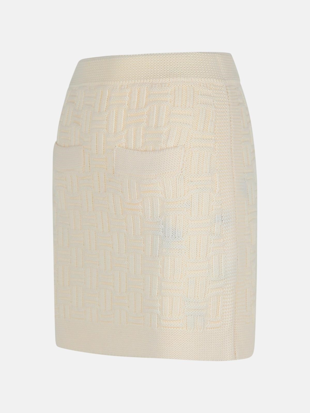WOOL BLEND MINISKIRT - 2