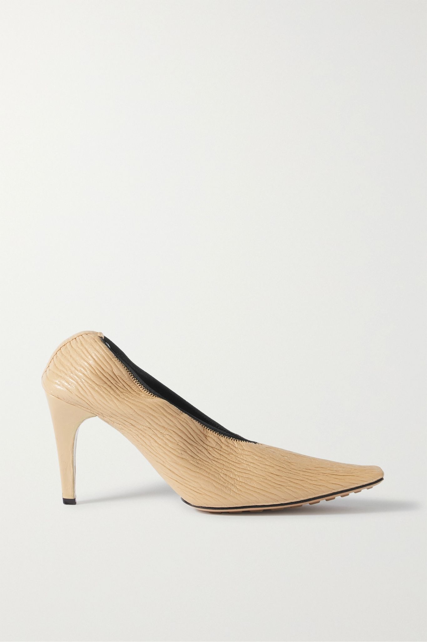 Textured-leather pumps  - 1