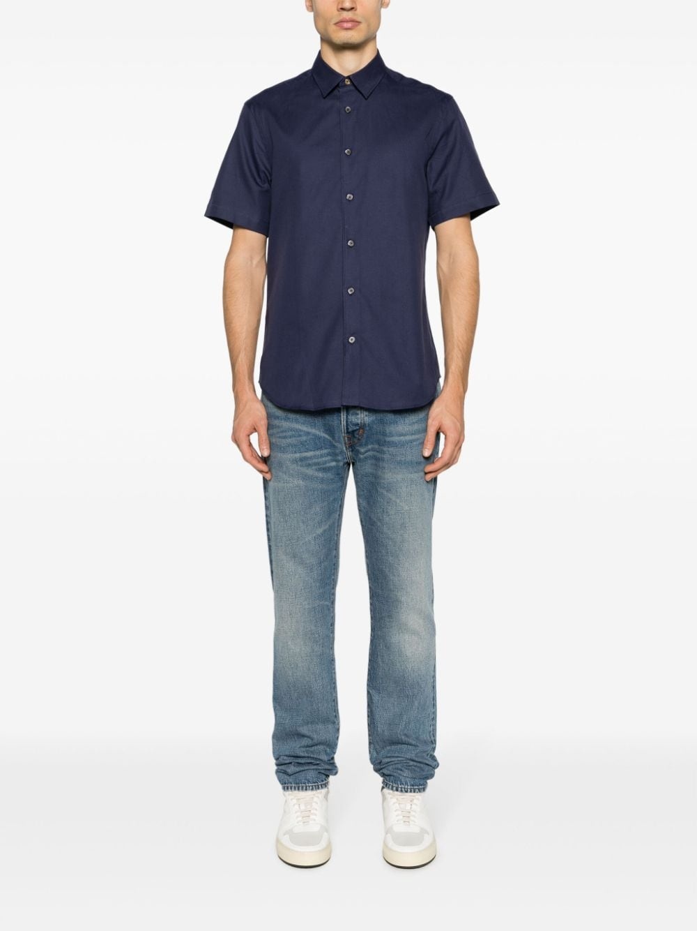 short-sleeved cotton shirt - 2