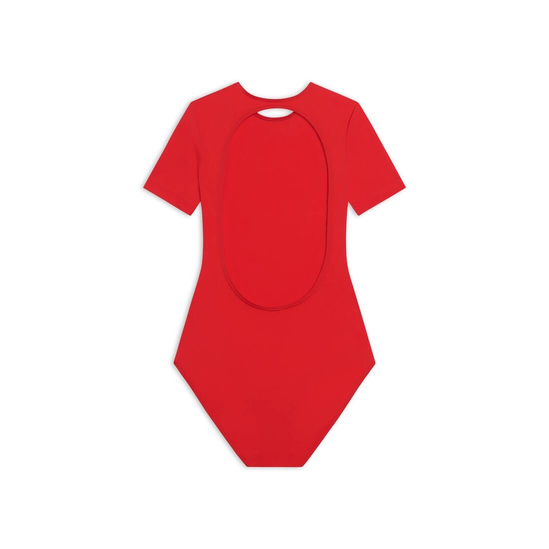 Women's Open Back Swimsuit in Red - 2