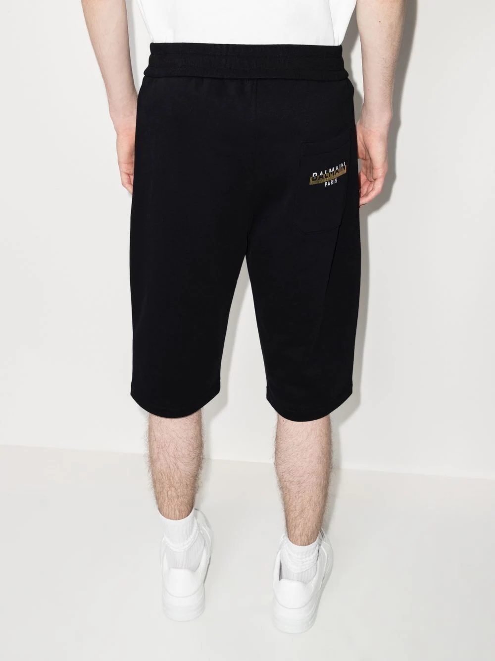 foil logo-print track shorts - 3