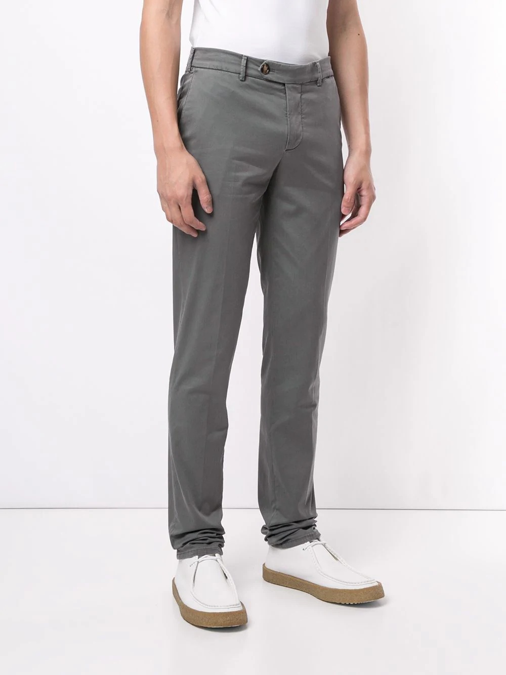 mid-rise slim chinos - 3