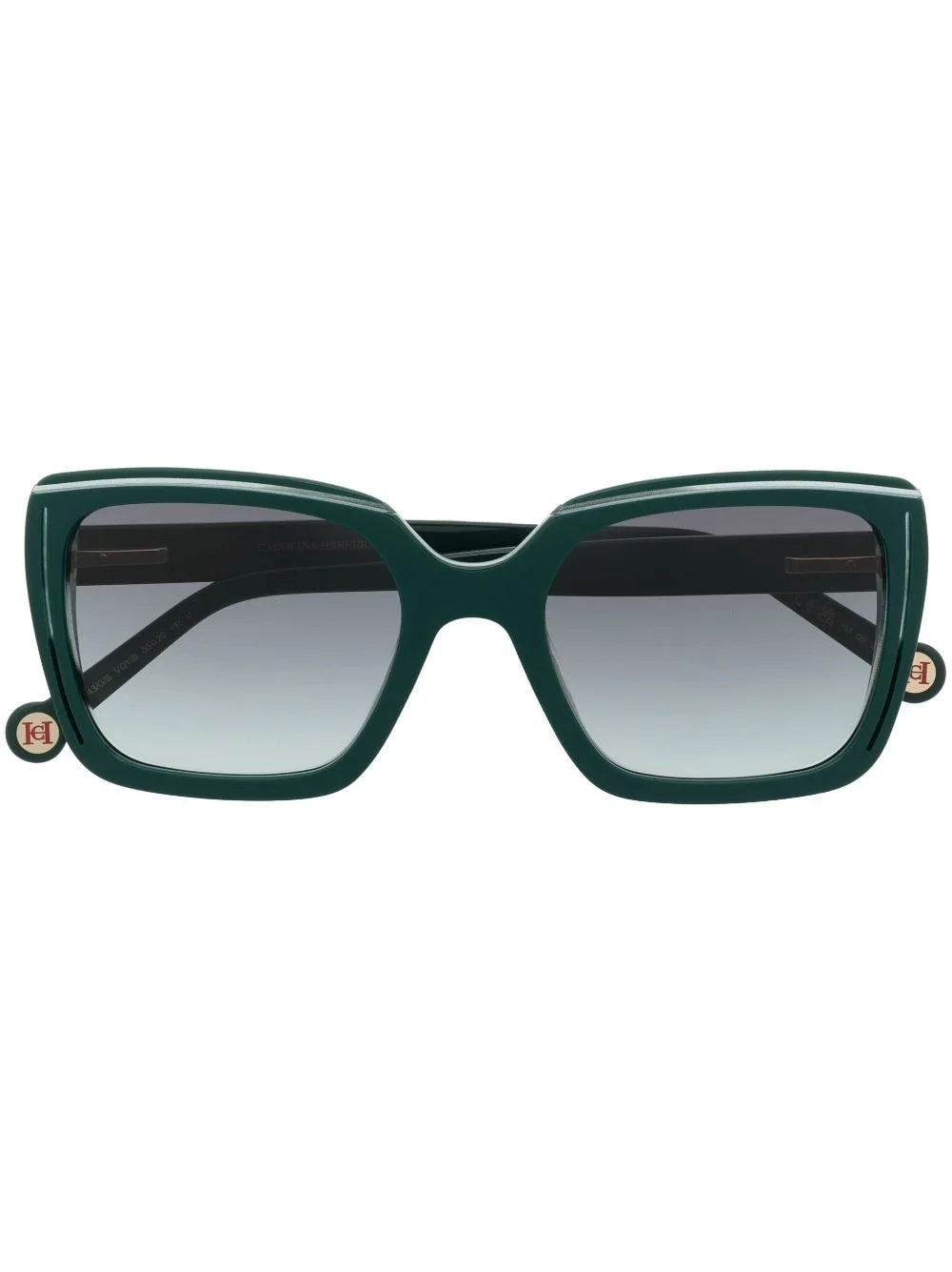 colour-block square cat-eye sunglasses - 1