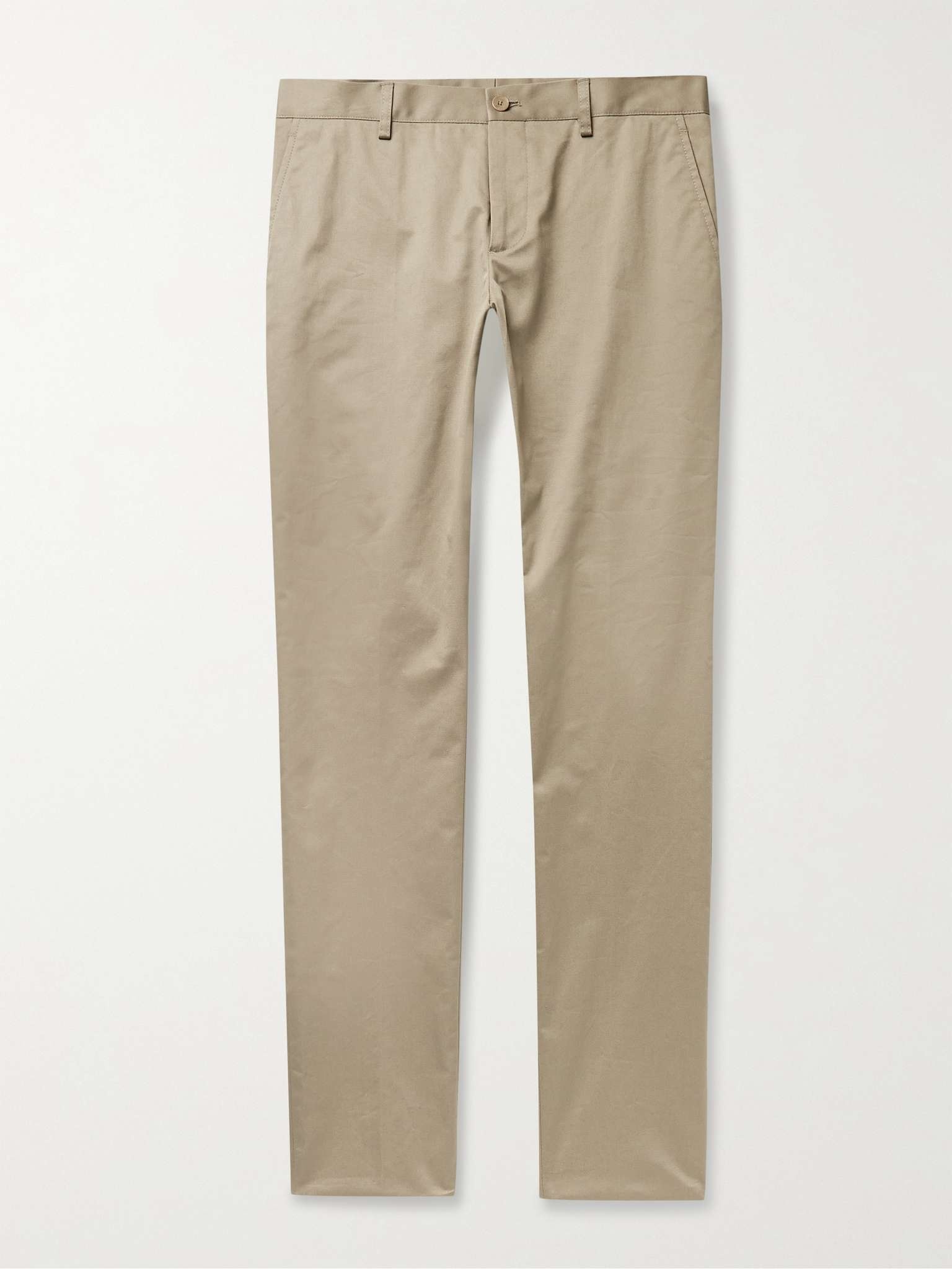 Slim-Fit Stretch-Cotton Twill Chinos - 1