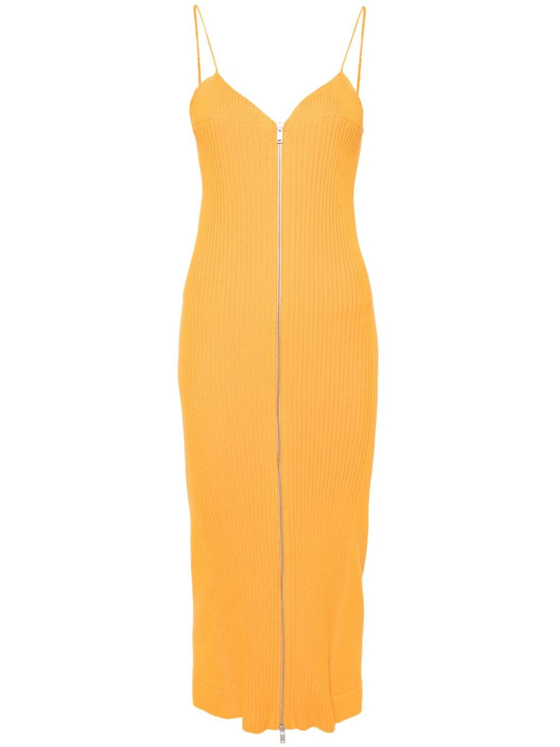 knitted zip-up dress 1