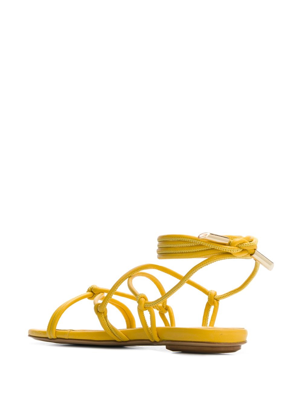 Bella flat leather sandals - 3