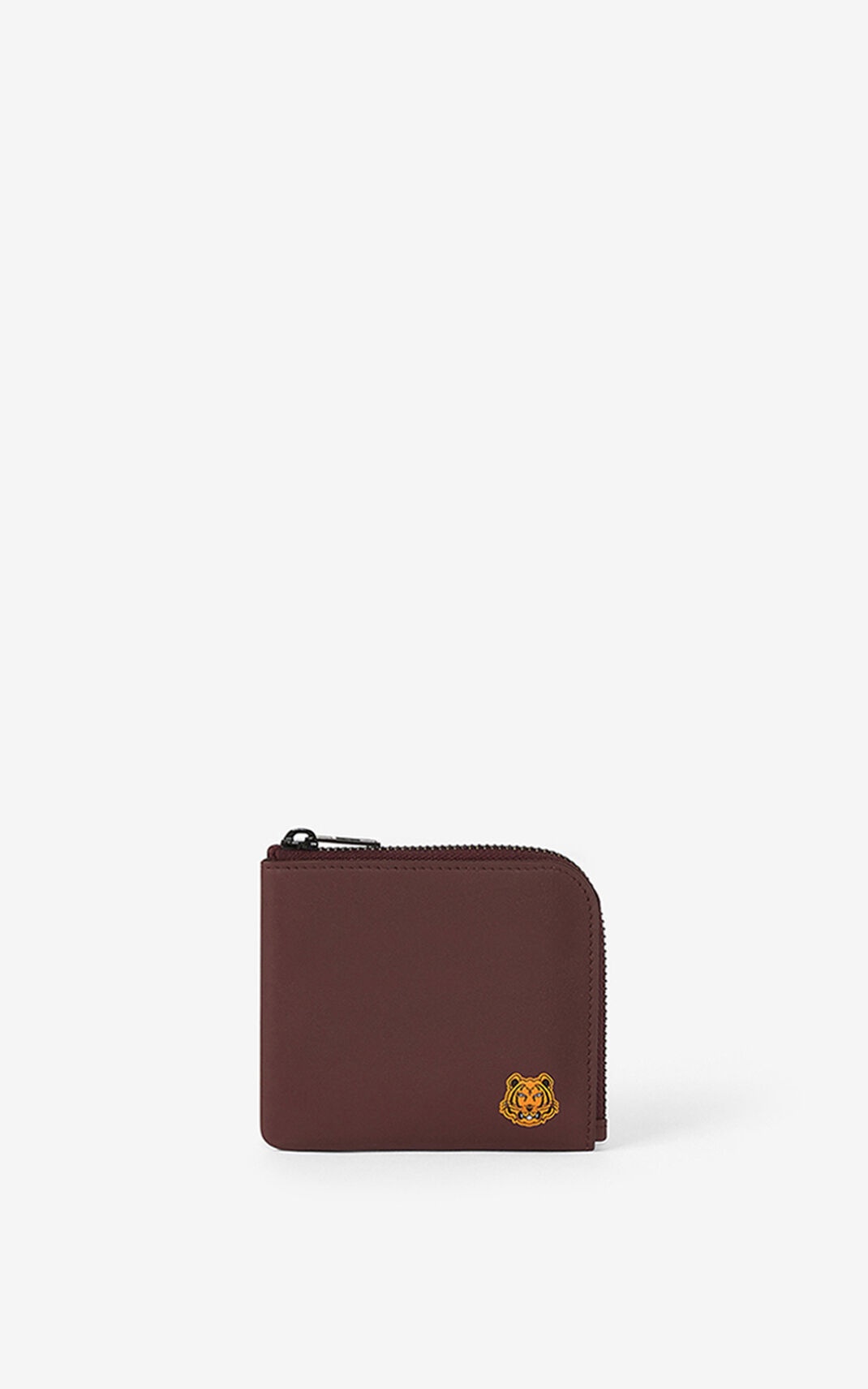 Tiger Crest small zipped leather wallet - 1