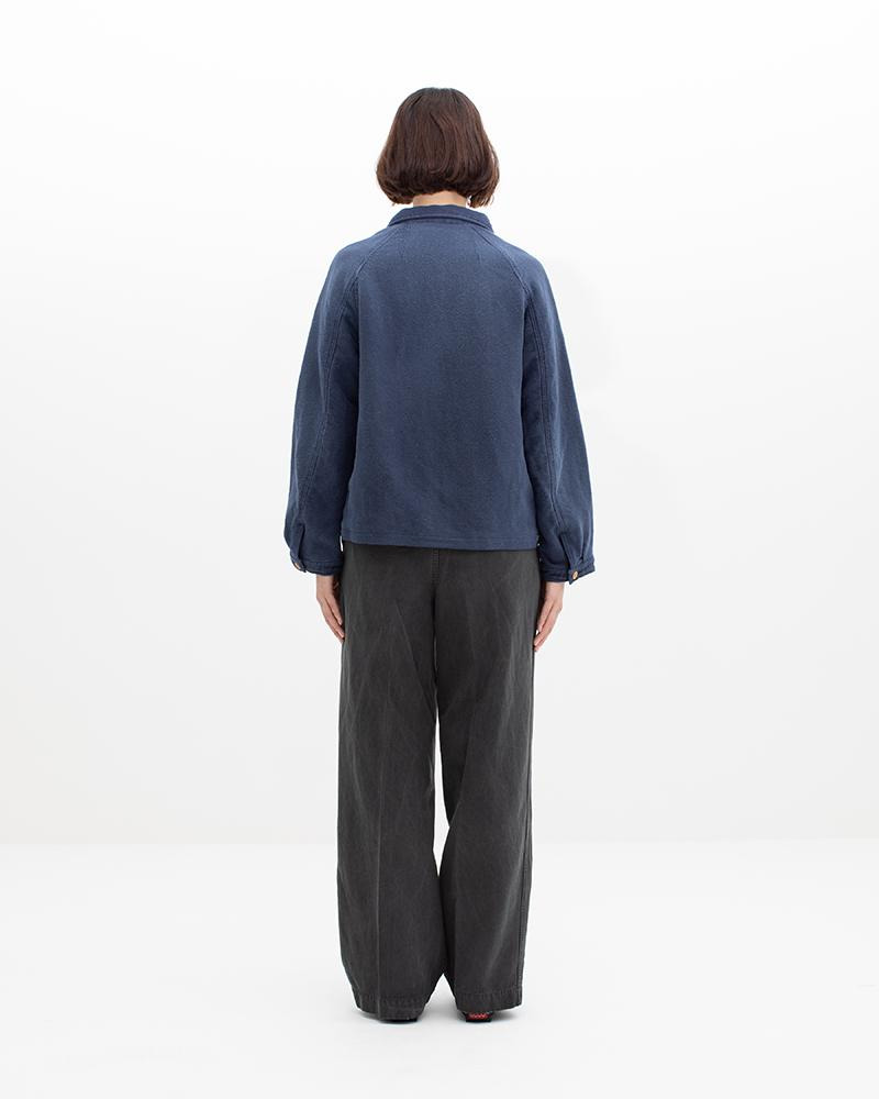 COVERALL MOLESKIN DMGD W BLUE - 5