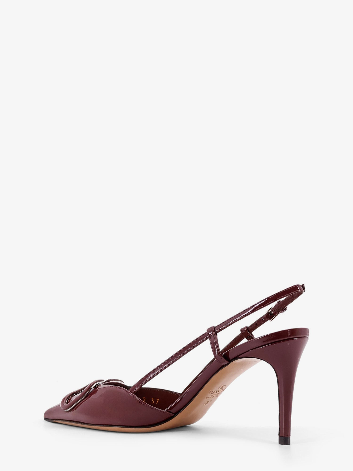 VALENTINO GARAVANI PATENT LEATHER SLINGBACK PUMPS - 4